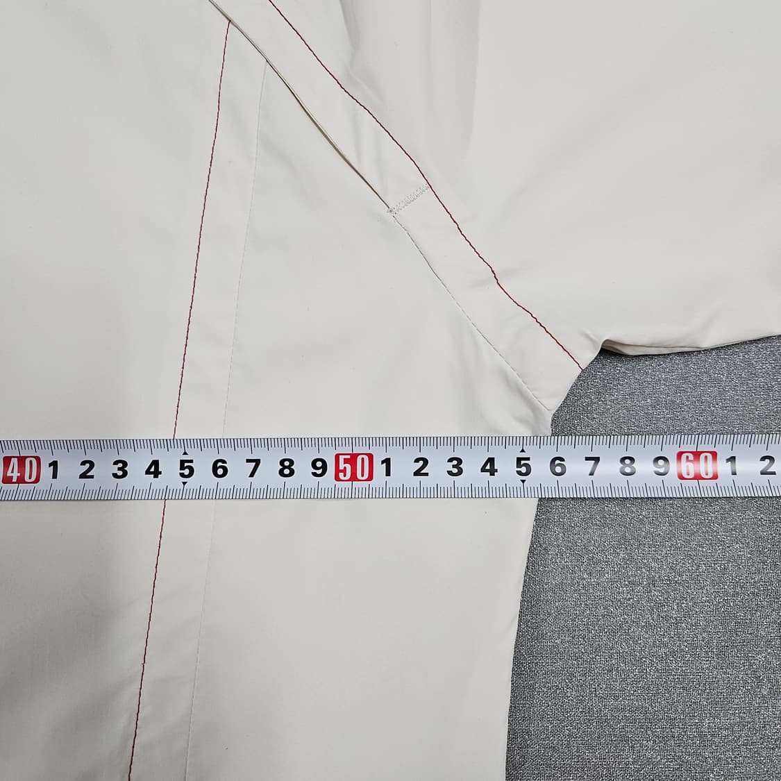 아디다스 화이트 버건디 스티치 바람막이 상품이미지7