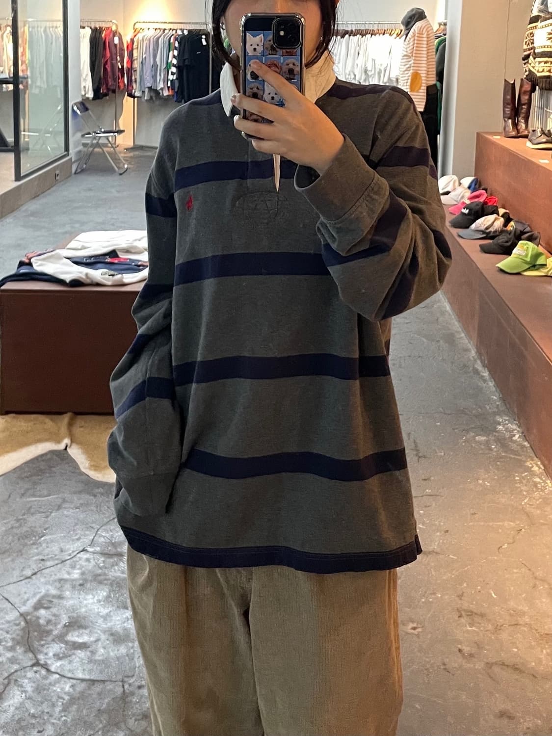 폴로 랄프로렌 스트라이프 럭비티 H280 상품이미지1