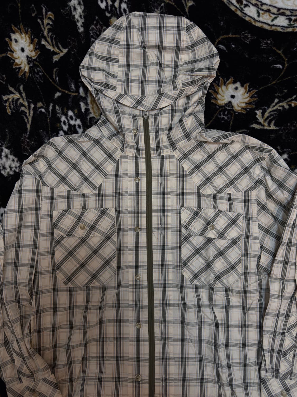 [S] 노스타시 nostasy 체크 후드 셔츠 상품이미지2