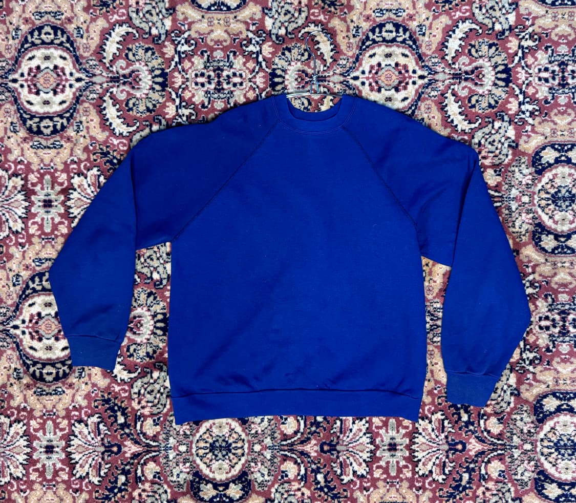 usa 빈티지 플레인 스웻셔츠 맨투맨 L 652 상품이미지2