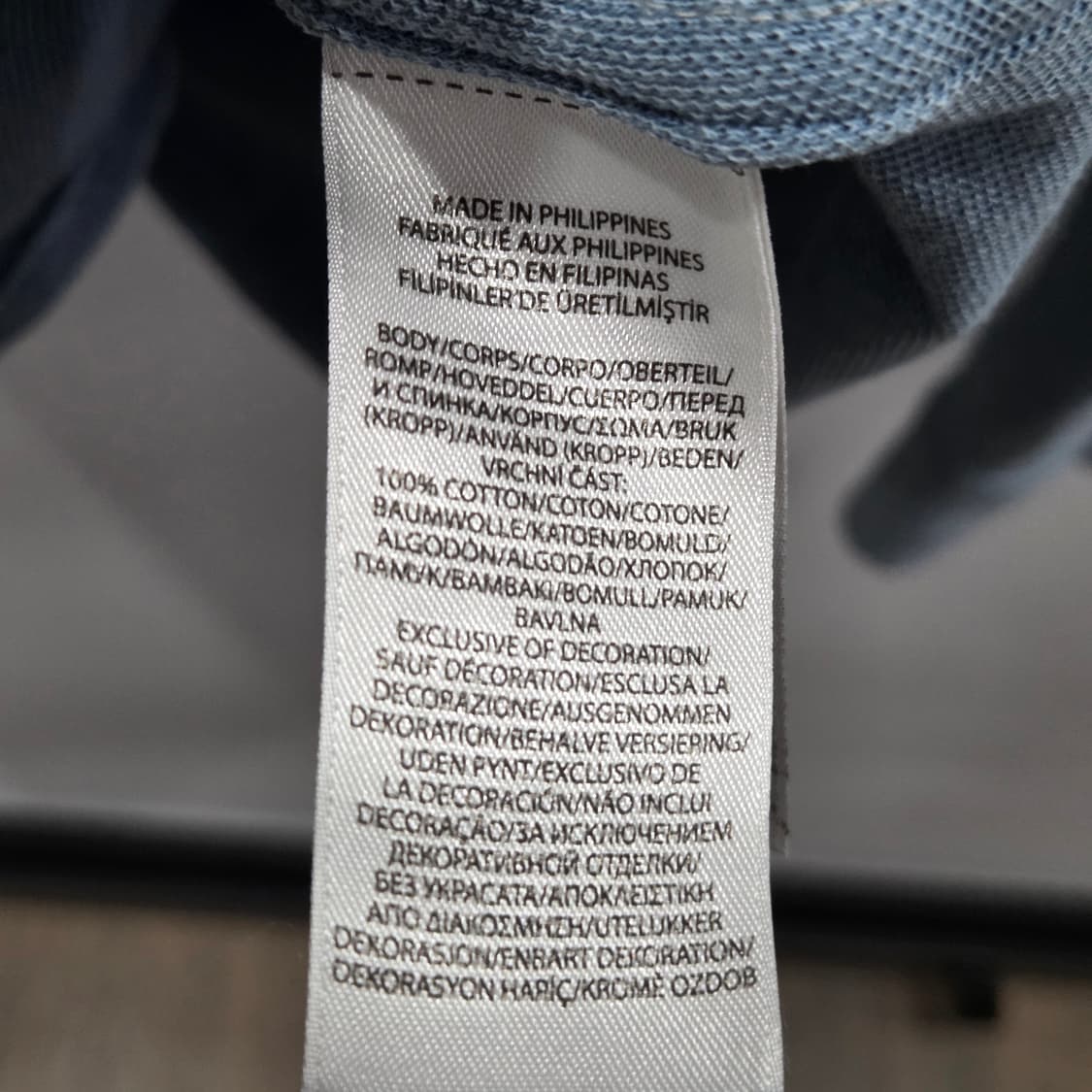 폴로랄프로렌 블루 인디고 니트 샴브레이 워크셔츠 M 상품이미지4