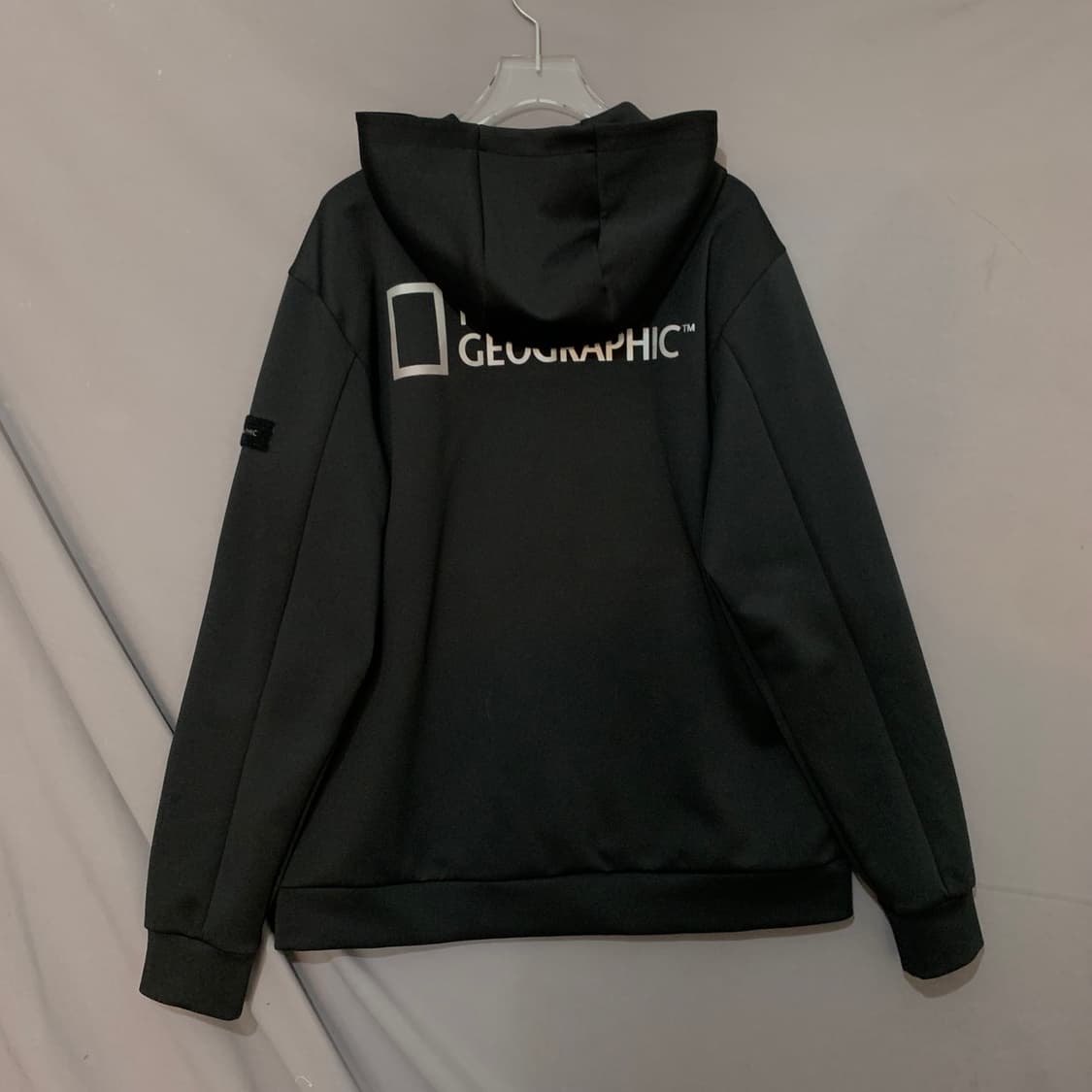 XL 내셔널지오그래픽 빅로고 트레이닝 후드집업 상품이미지2