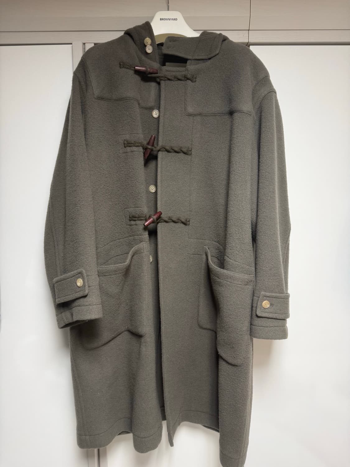 (5) 브라운야드 더플코트 올리브 그레이 상품이미지2
