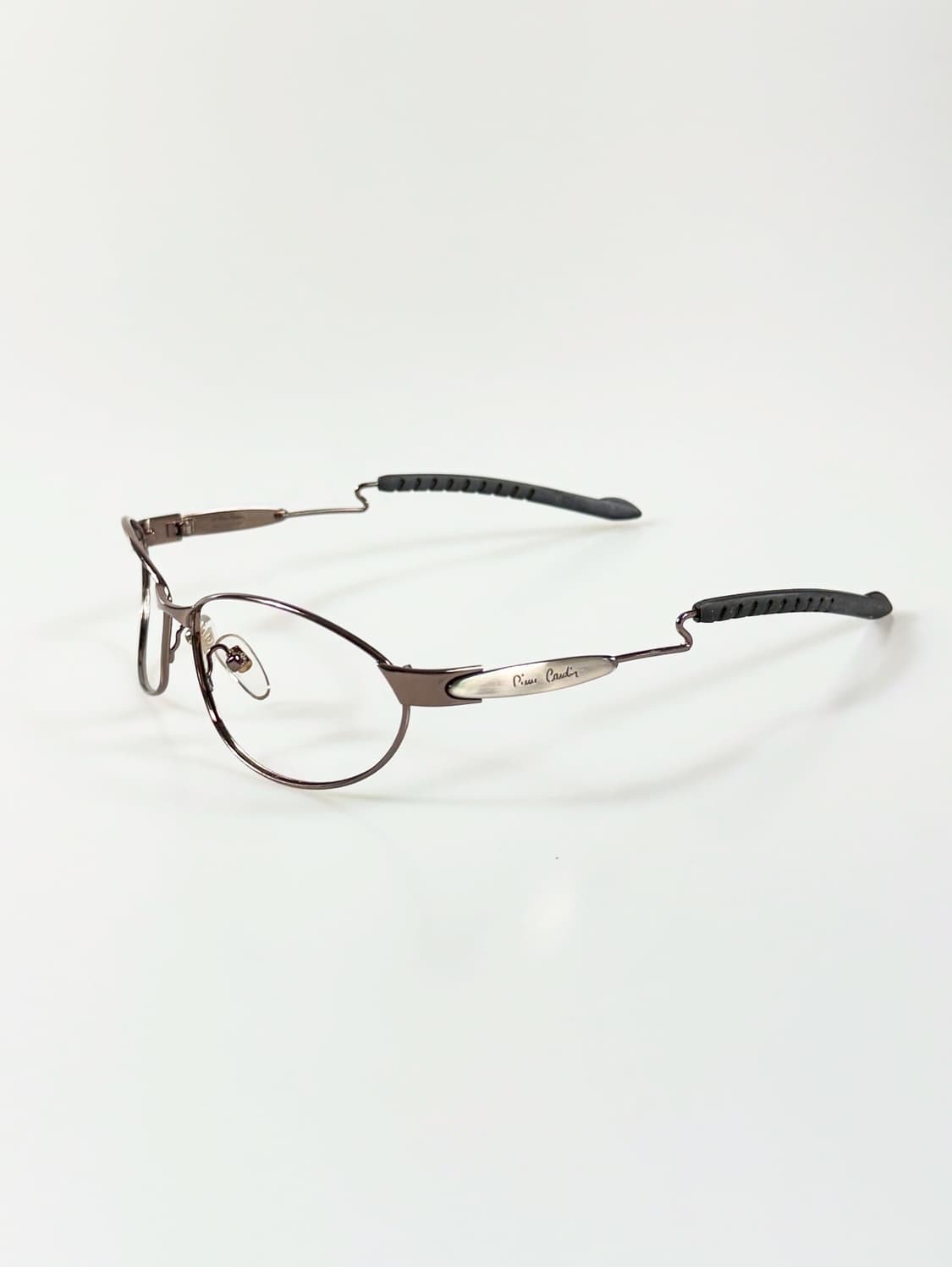 90s Pierre Cardin 메탈릭 오벌 프레임 빈티지 안경 상품이미지3
