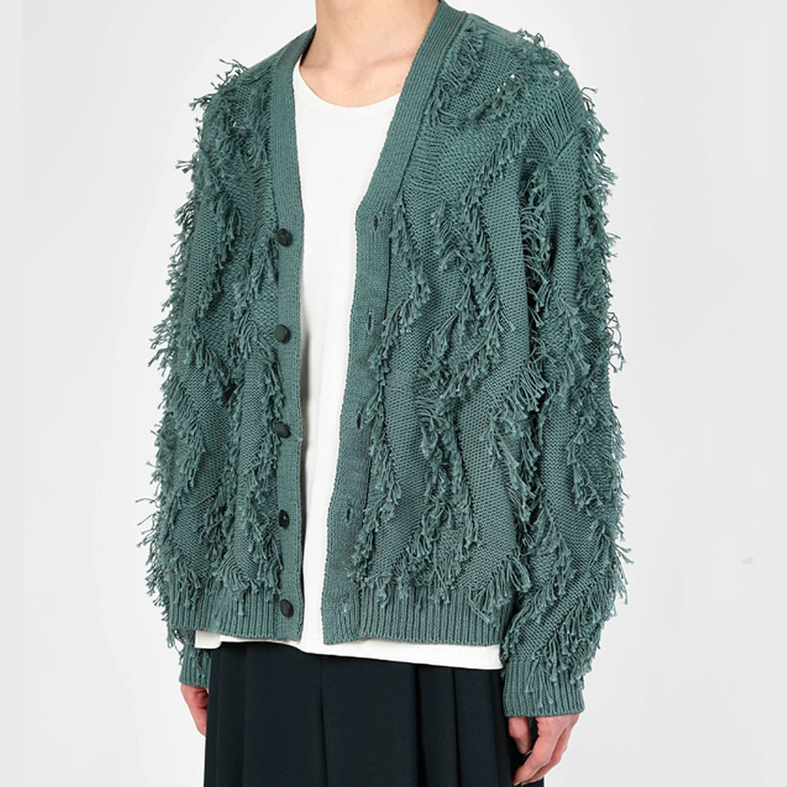 라드 뮤지션 로우게이지 프린지 가디건 상품이미지1