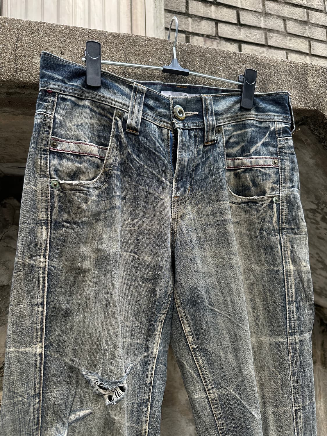 Superubis distressed denim jeans 상품이미지3
