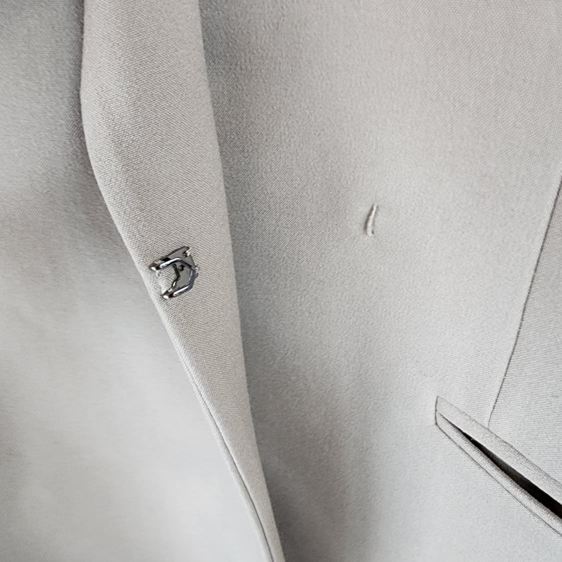 시에 베이지색 기본핏 블레이저 자켓 상품이미지5