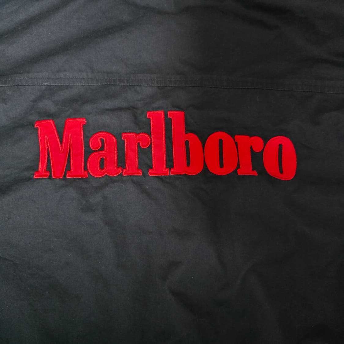 [XL] 90s 빈티지 말보로 리버시블 봄버 자켓 블랙/레드 암스팟 상품이미지2