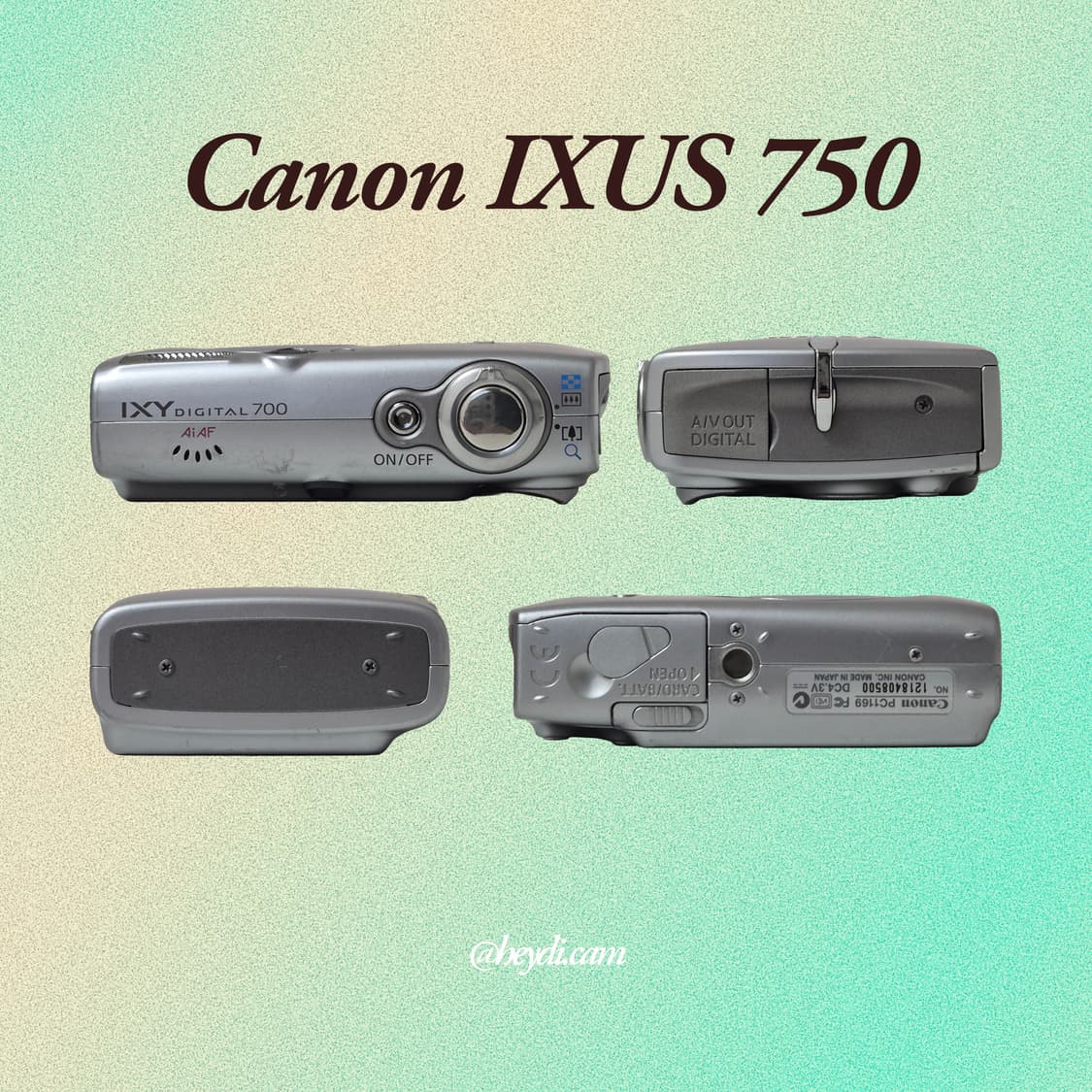 (아일릿 원희) 캐논 ixus750 IXY700 실버 상품이미지3