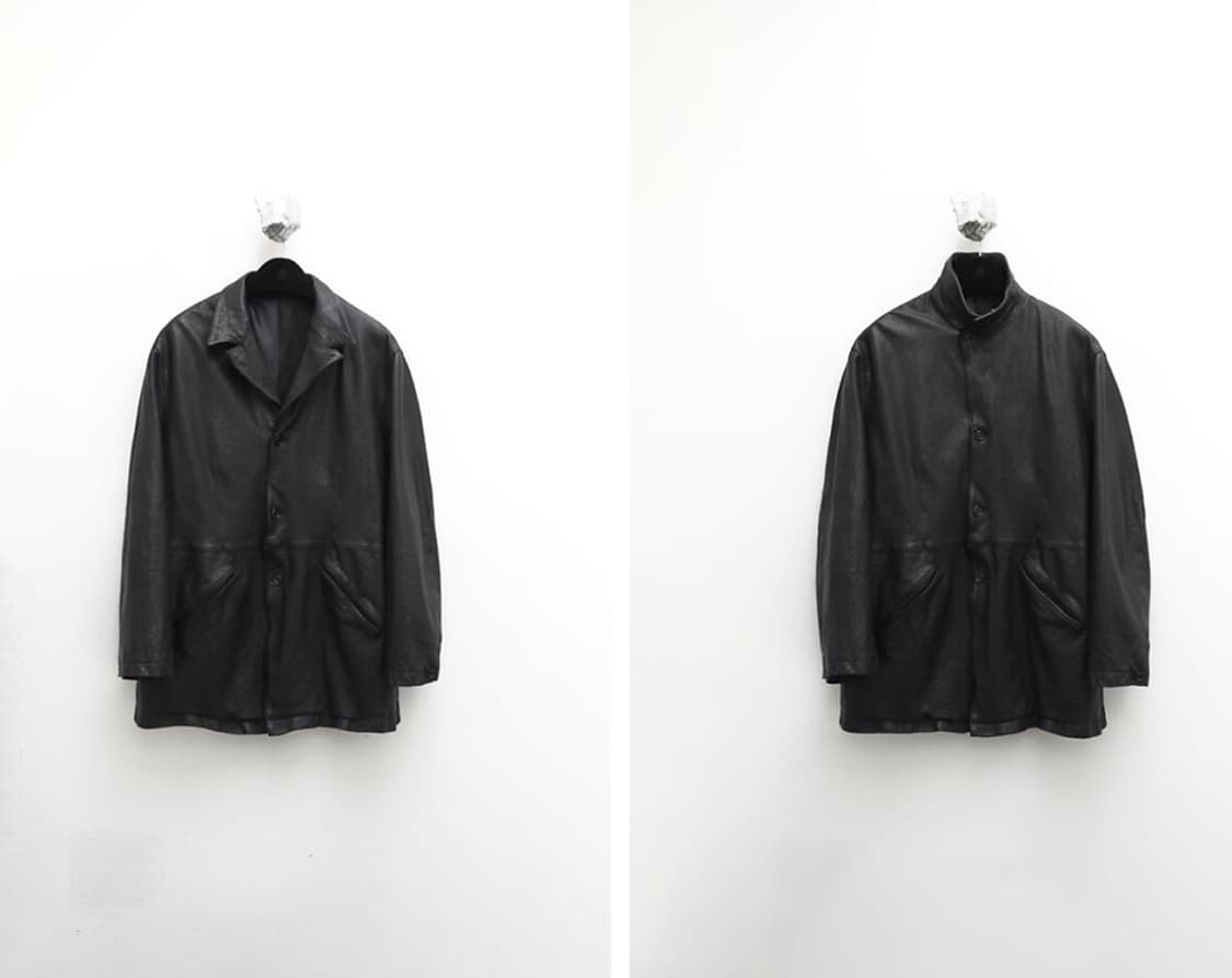 유스 워시드 레더자켓 스몰 사이즈 새상품 상품이미지1