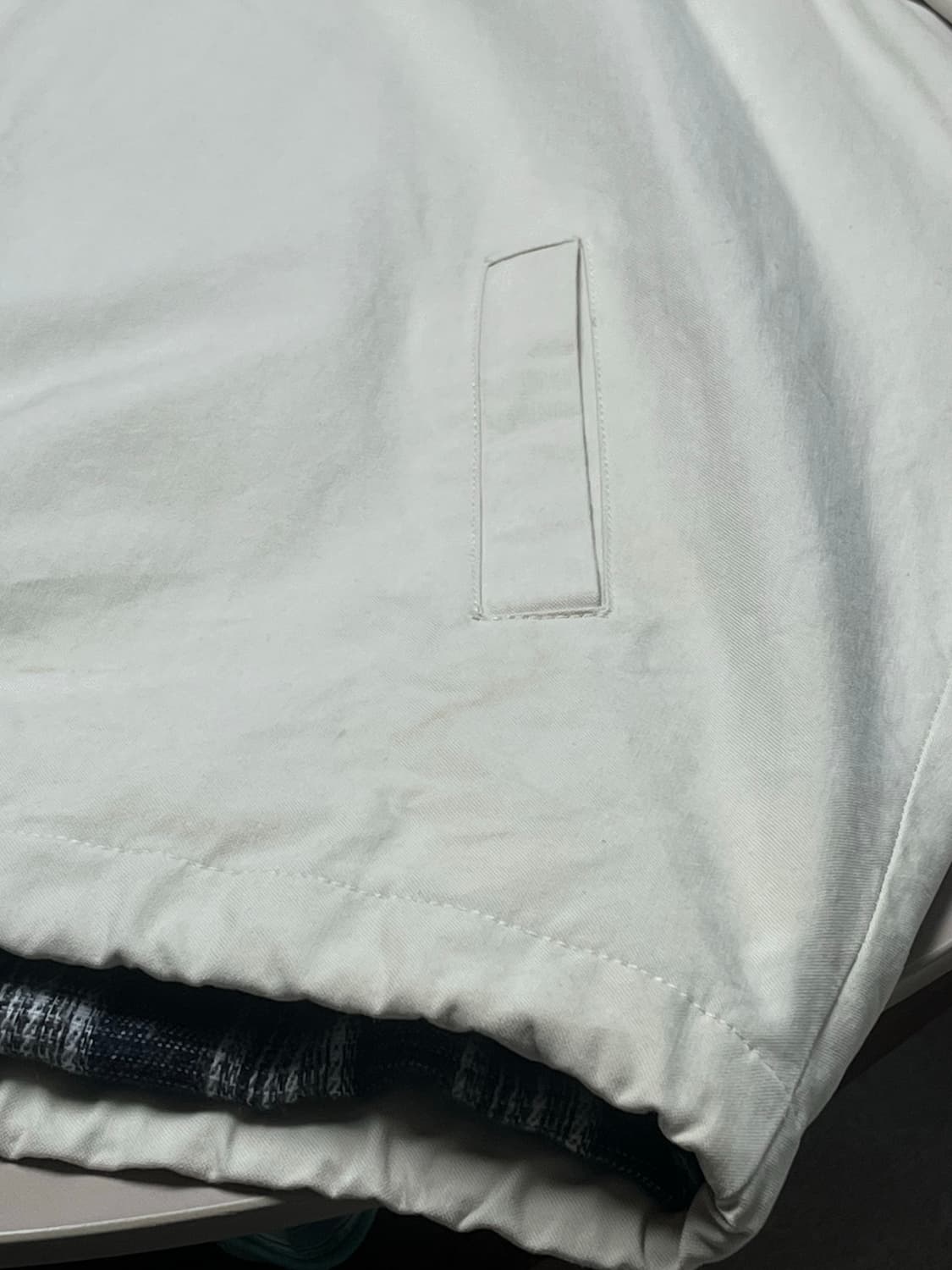 썸플레이스 배색 자켓 아이보리 상품이미지5