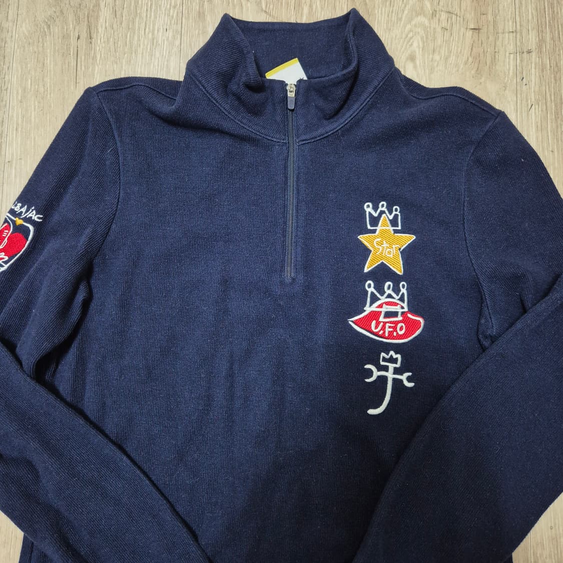 까스텔바작 여성 골프웨어 반집업 니트 S(90) 상품이미지2