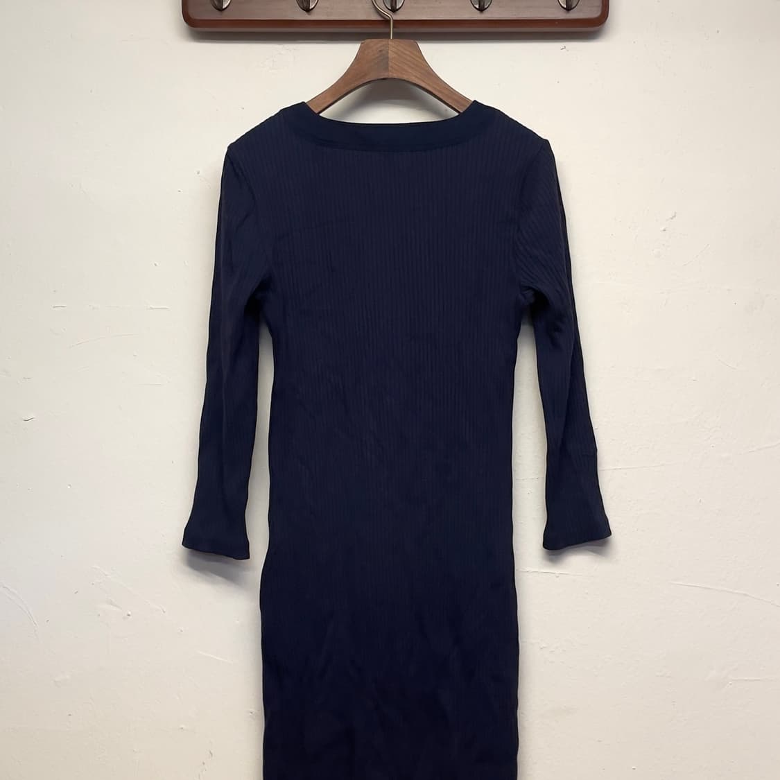 폴로 랄프로렌 (우먼) 레이스 업 네이비 롱 원피스   상품이미지5