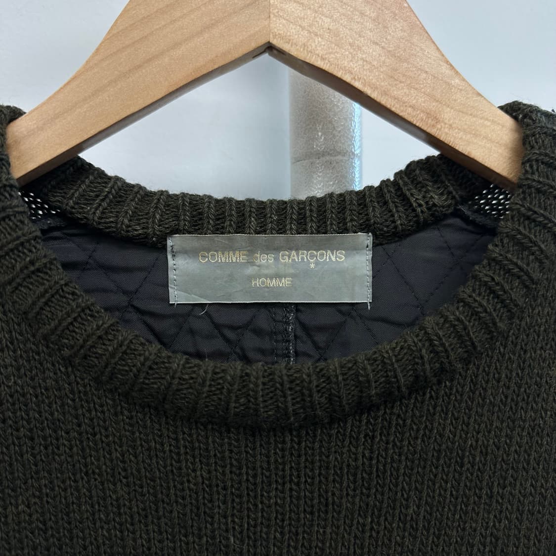 꼼데가르송 아카이브 퀼팅 디자인 니트 상품이미지4