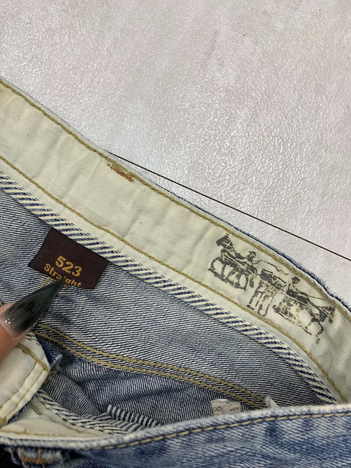 리바이스 그런지 디테일 데님 팬츠 #416 상품이미지5