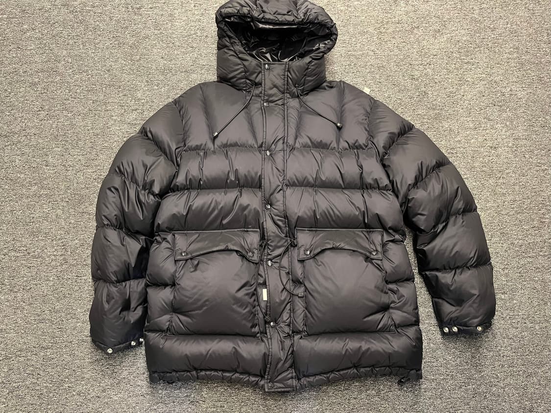 [105] FETCH SUNDAY 패치 블랙 후드 패딩 L 상품이미지1