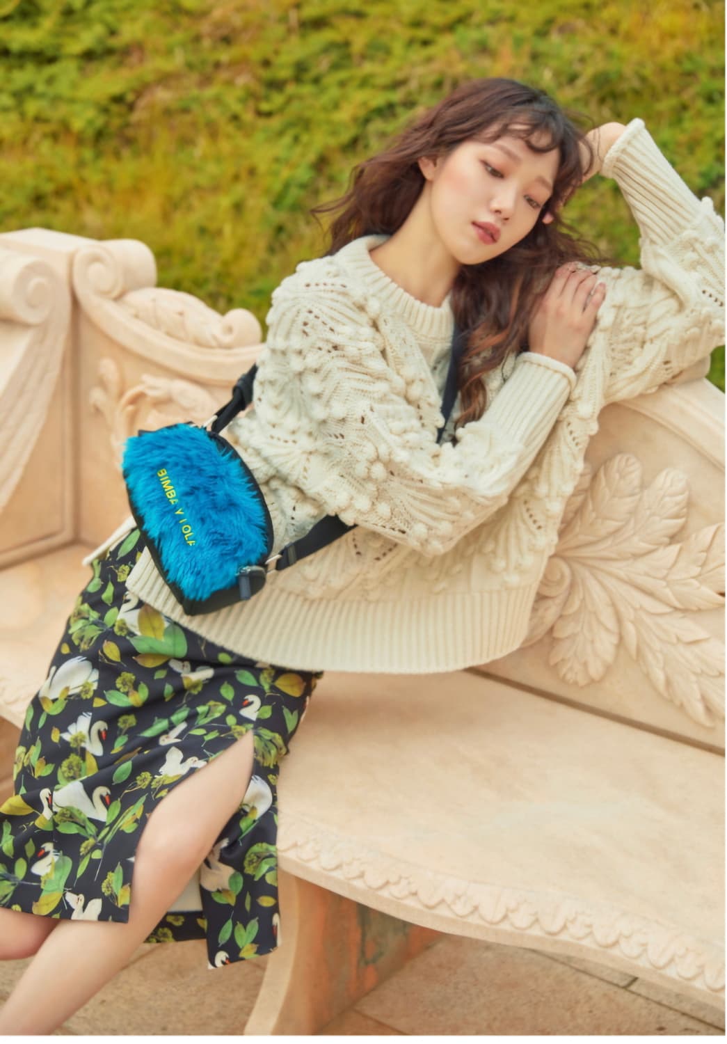 😍무배)빔바이롤라 백조스커트/렉토 크롭맨투맨 상품이미지1