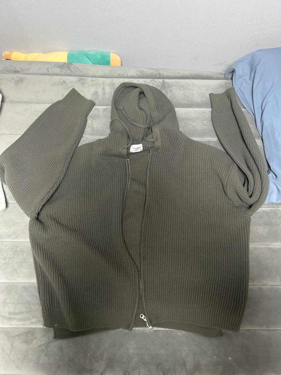 니트 후드집업 상품이미지1