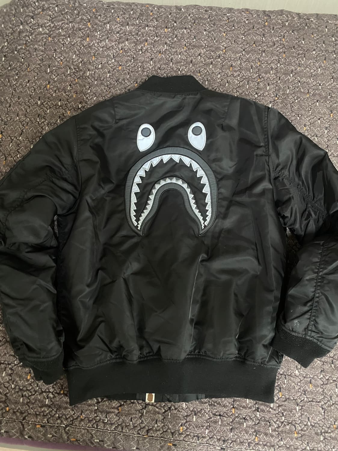 베이프 BAPE 블랙 샤크 항공점퍼 XXL 상품이미지2