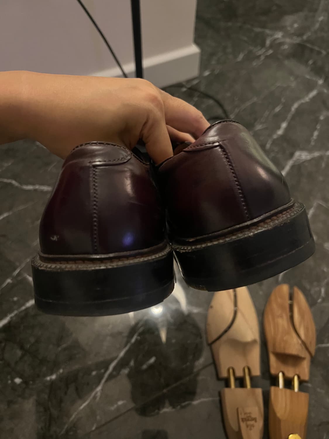 알든 코도반 990 9d(버건디) 상품이미지4