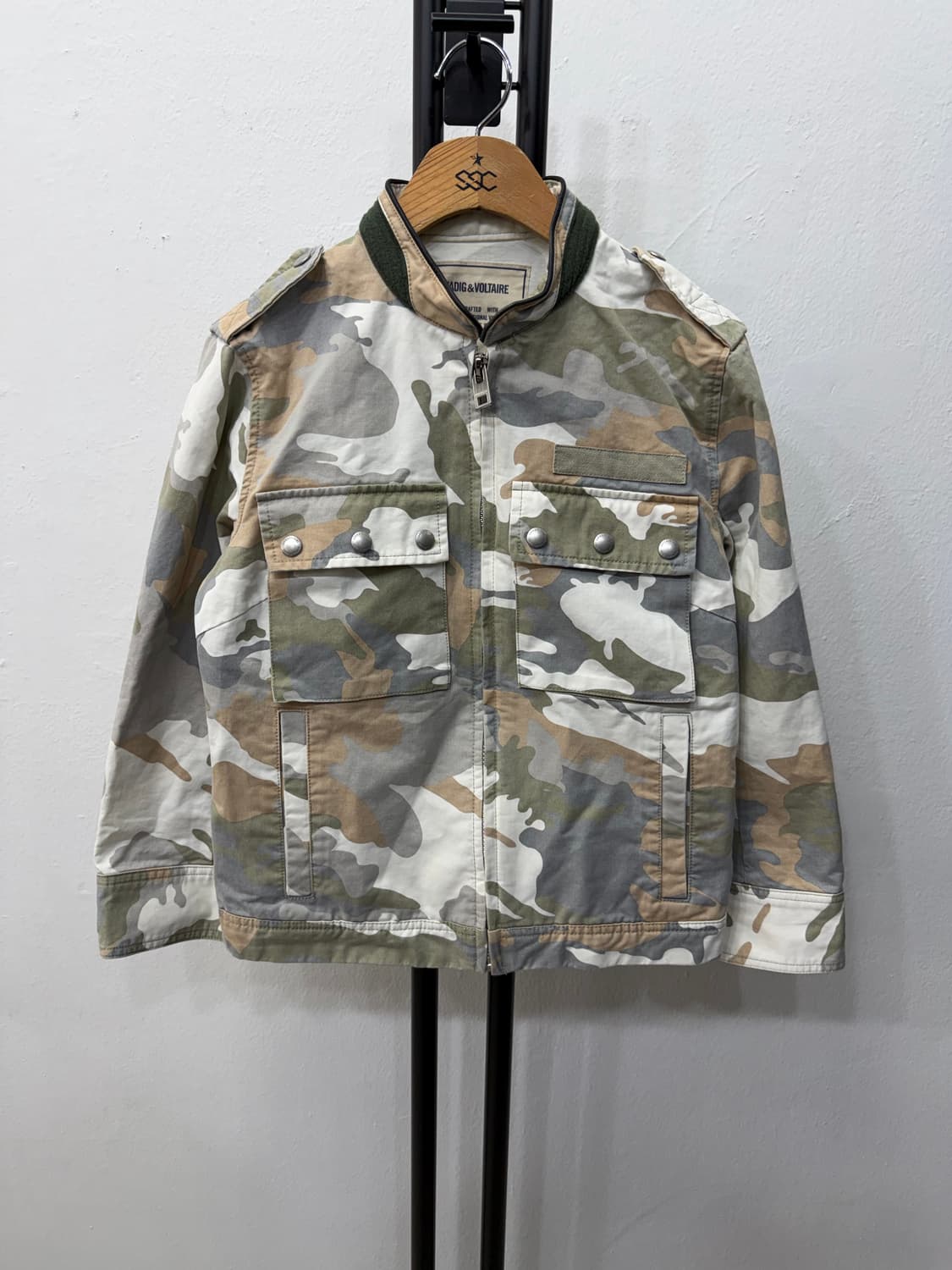정품) 쟈딕앤볼테르 카모플라쥬 야상 자켓 XS 상품이미지1