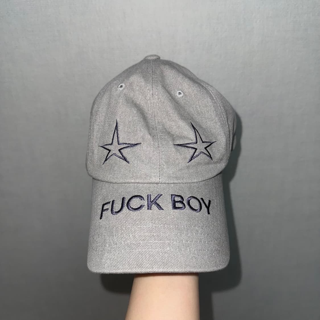 퍽보이 fuckboy 스타 볼캡 그레이 상품이미지2