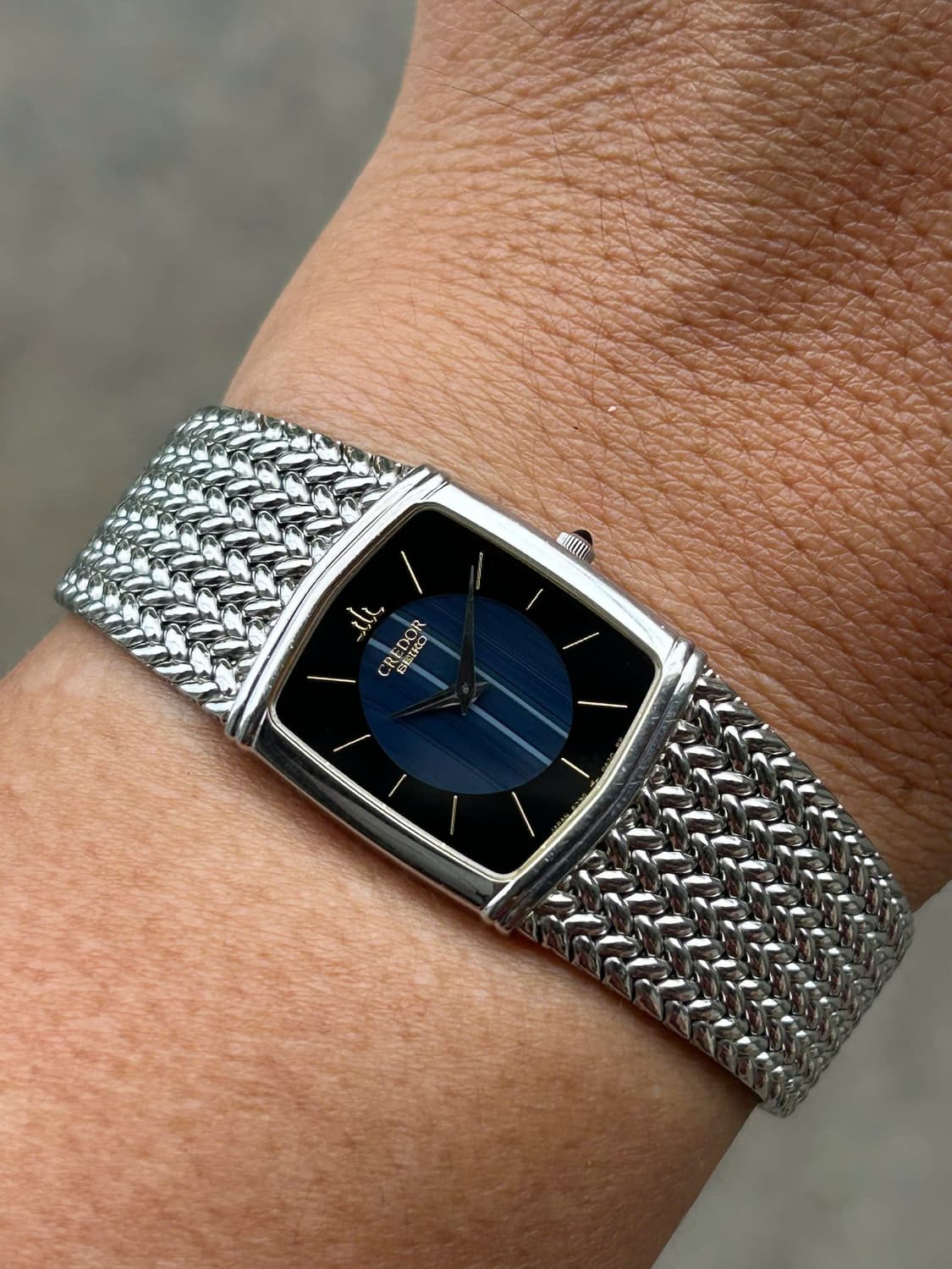 Credor 6730-5341 Blue Agate 빈티지 시계 상품이미지9