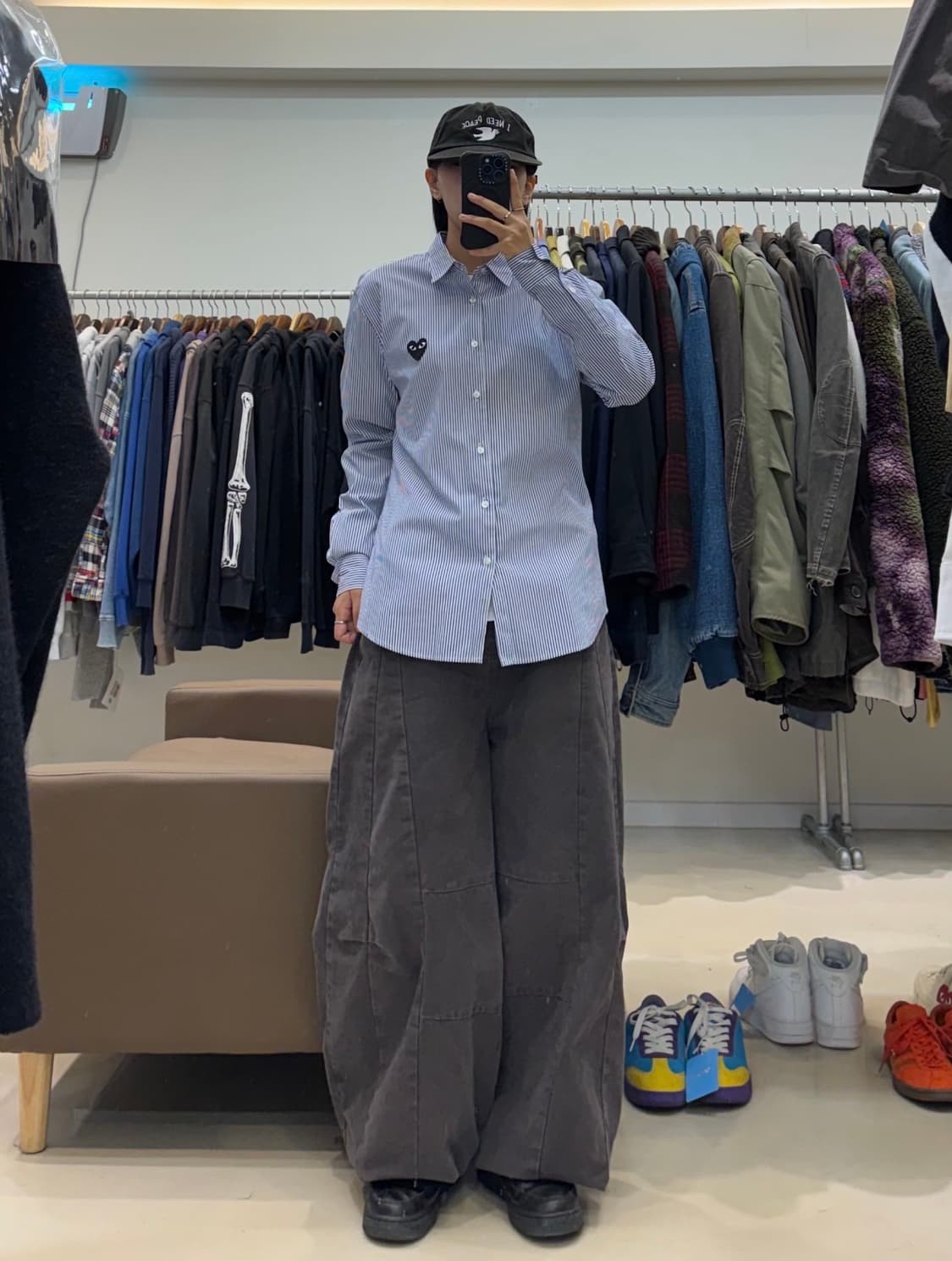 꼼데가르송 플레이 스트라이프 셔츠 상품이미지6