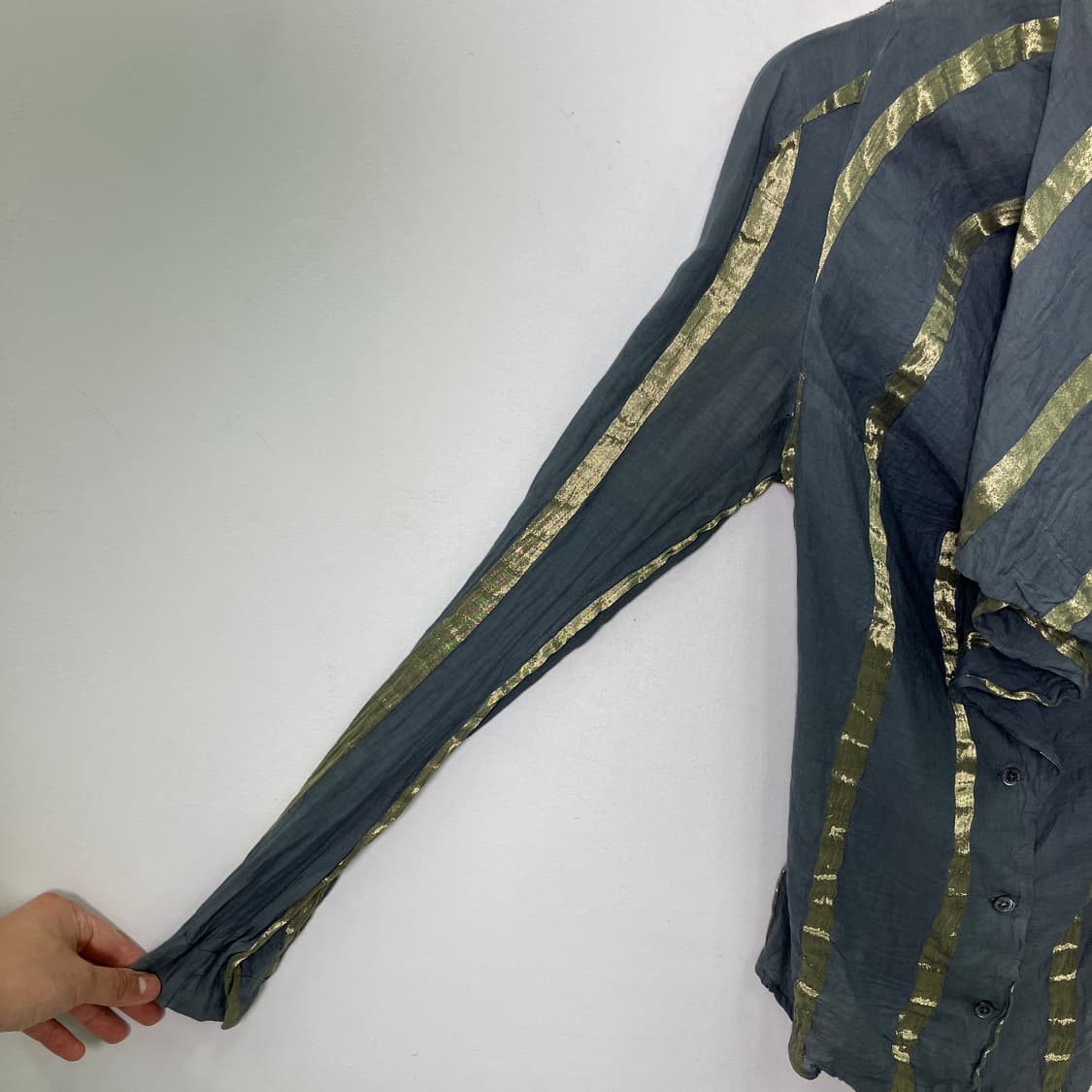 비비안 웨스트우드 앵글로매니아 골드 루렉스 스트라이프 파이럿 셔츠 38 상품이미지7