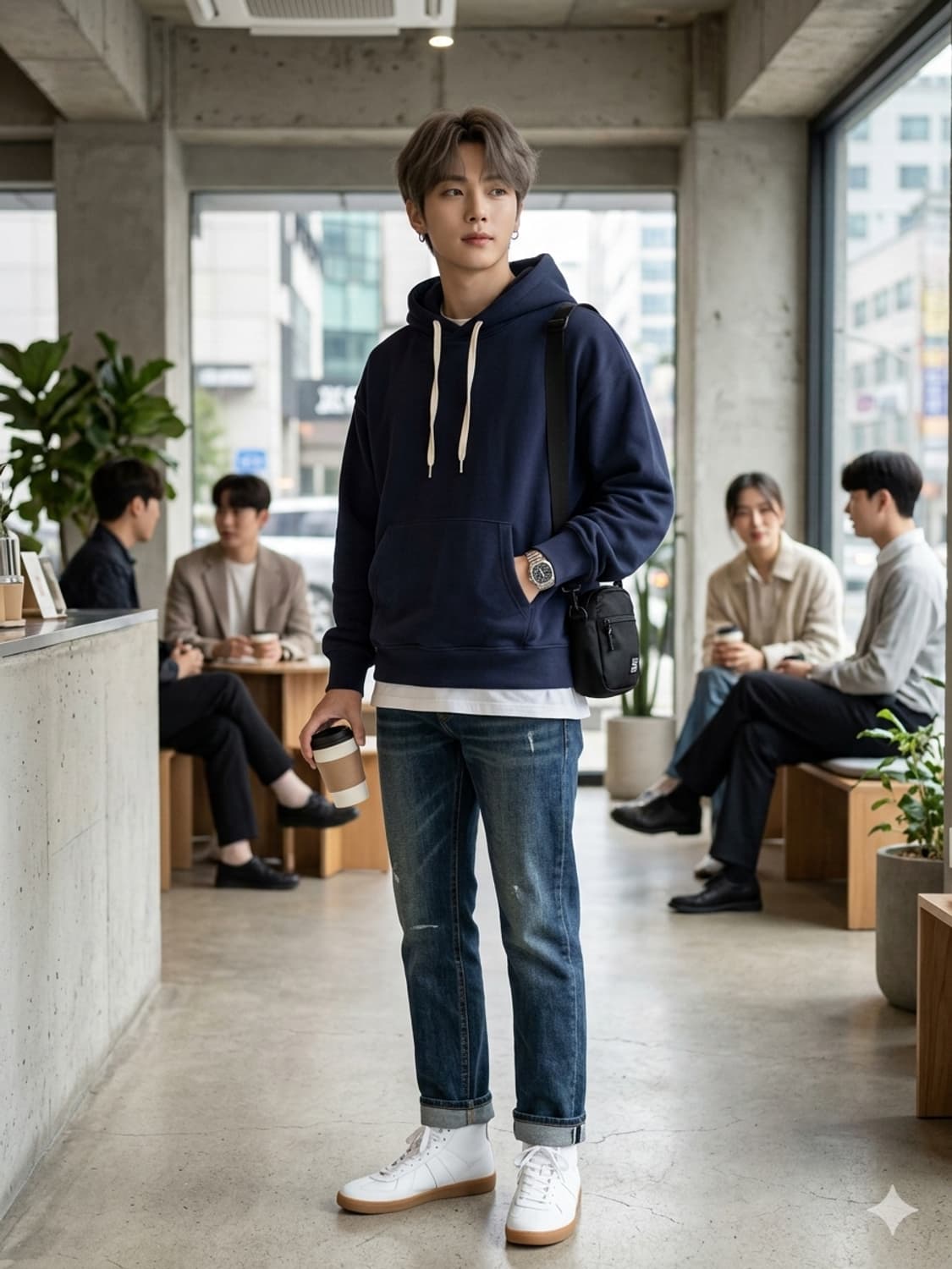 오리지널가먼츠 OG 헤비웨이트 풀오버 후디 네이비 상품이미지1