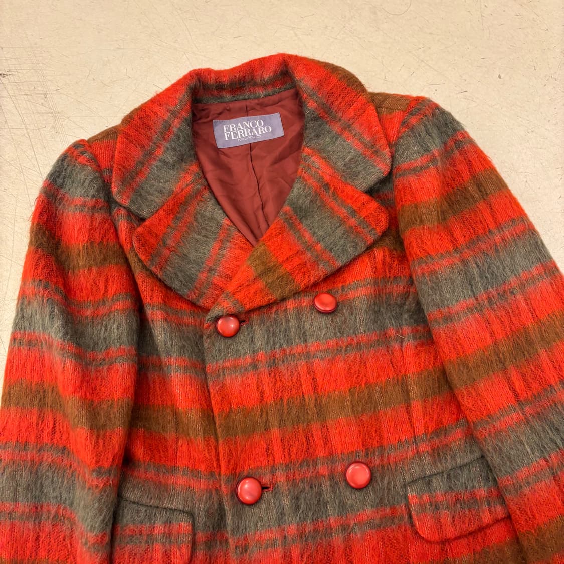 프랑코페라로 재팬 체크 모직 자켓 상품이미지2