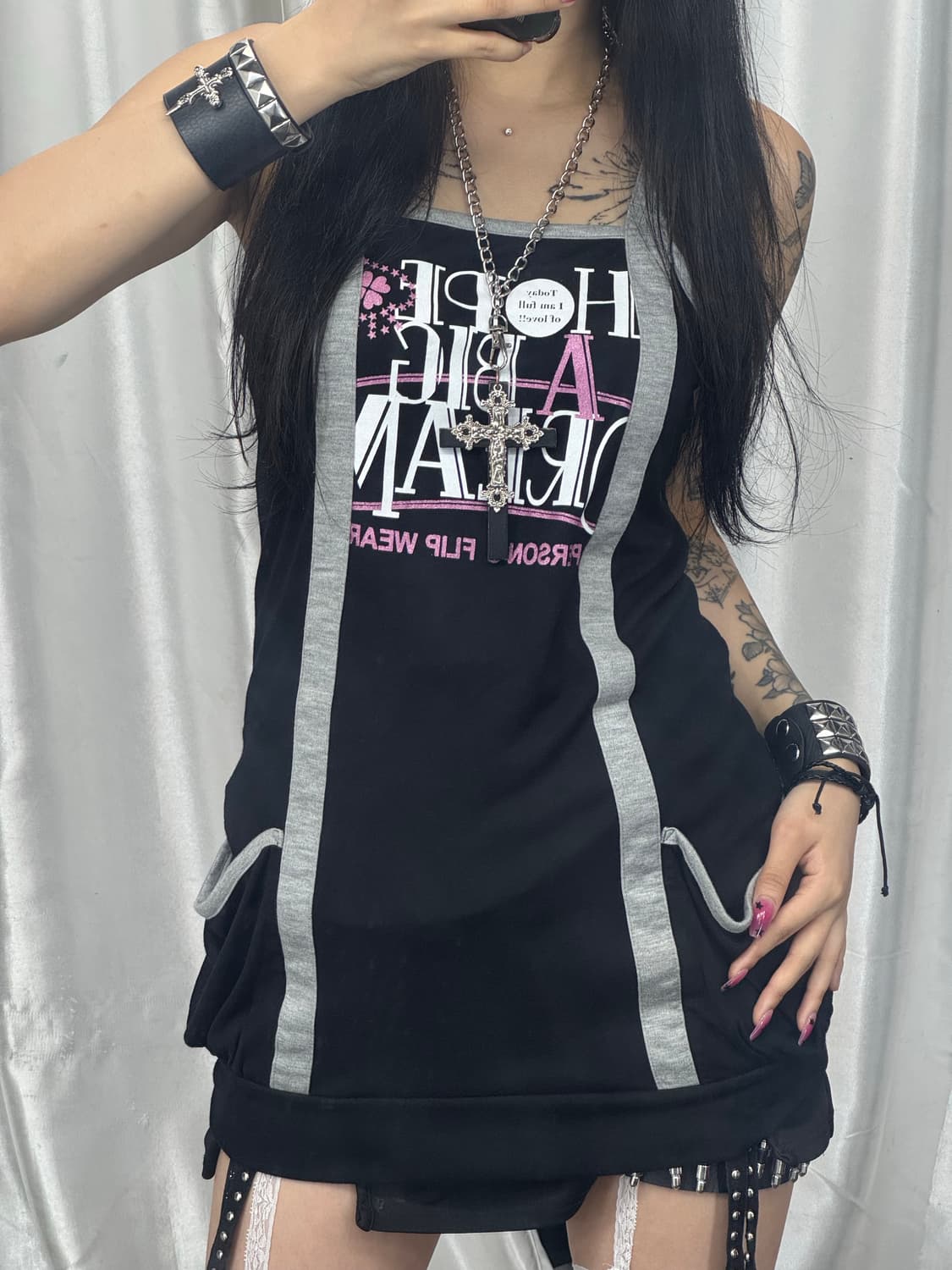 Punk sleeveless dress 상품이미지1