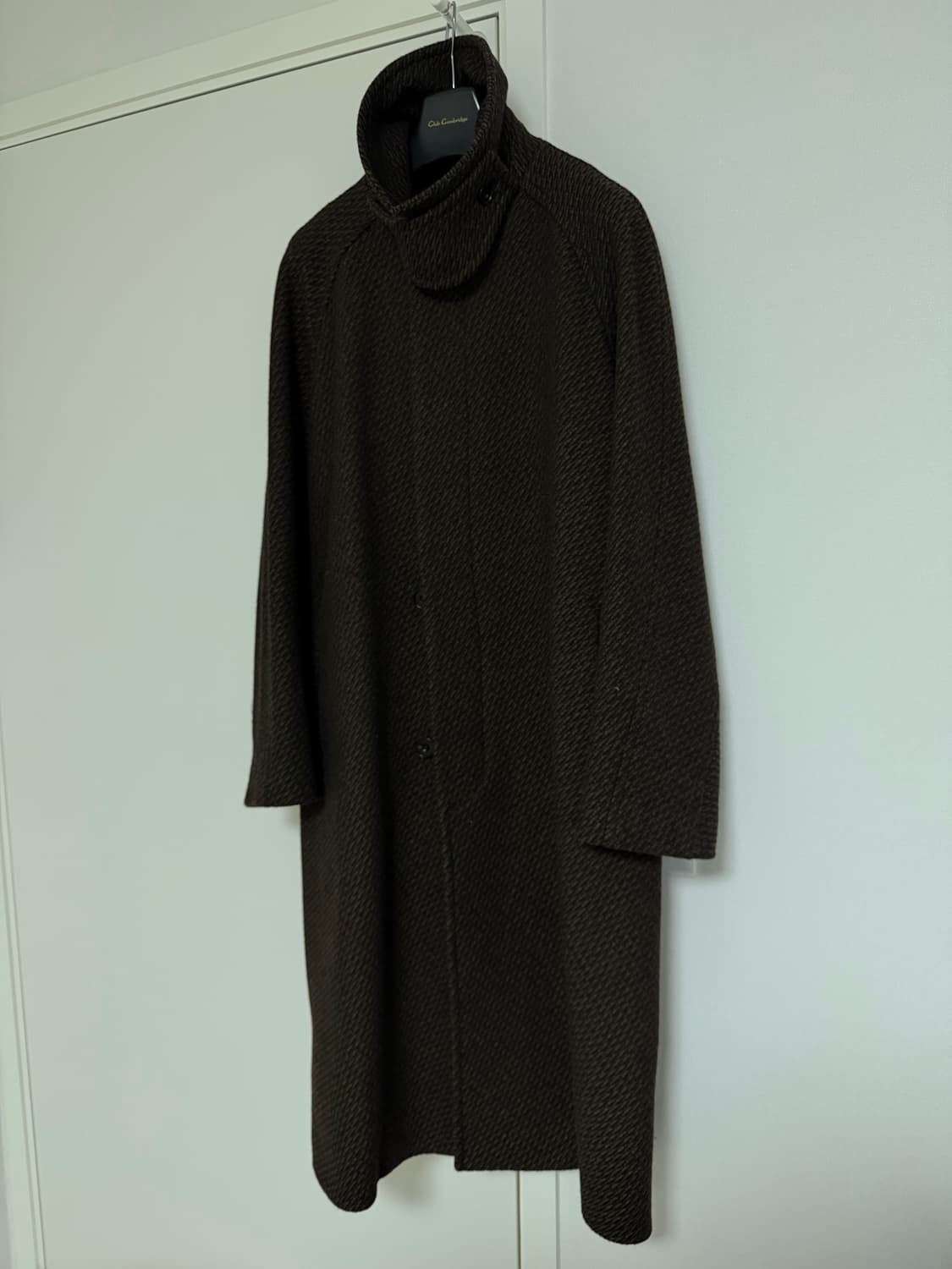 애프터프레이 브라운 체크 코트 상품이미지1