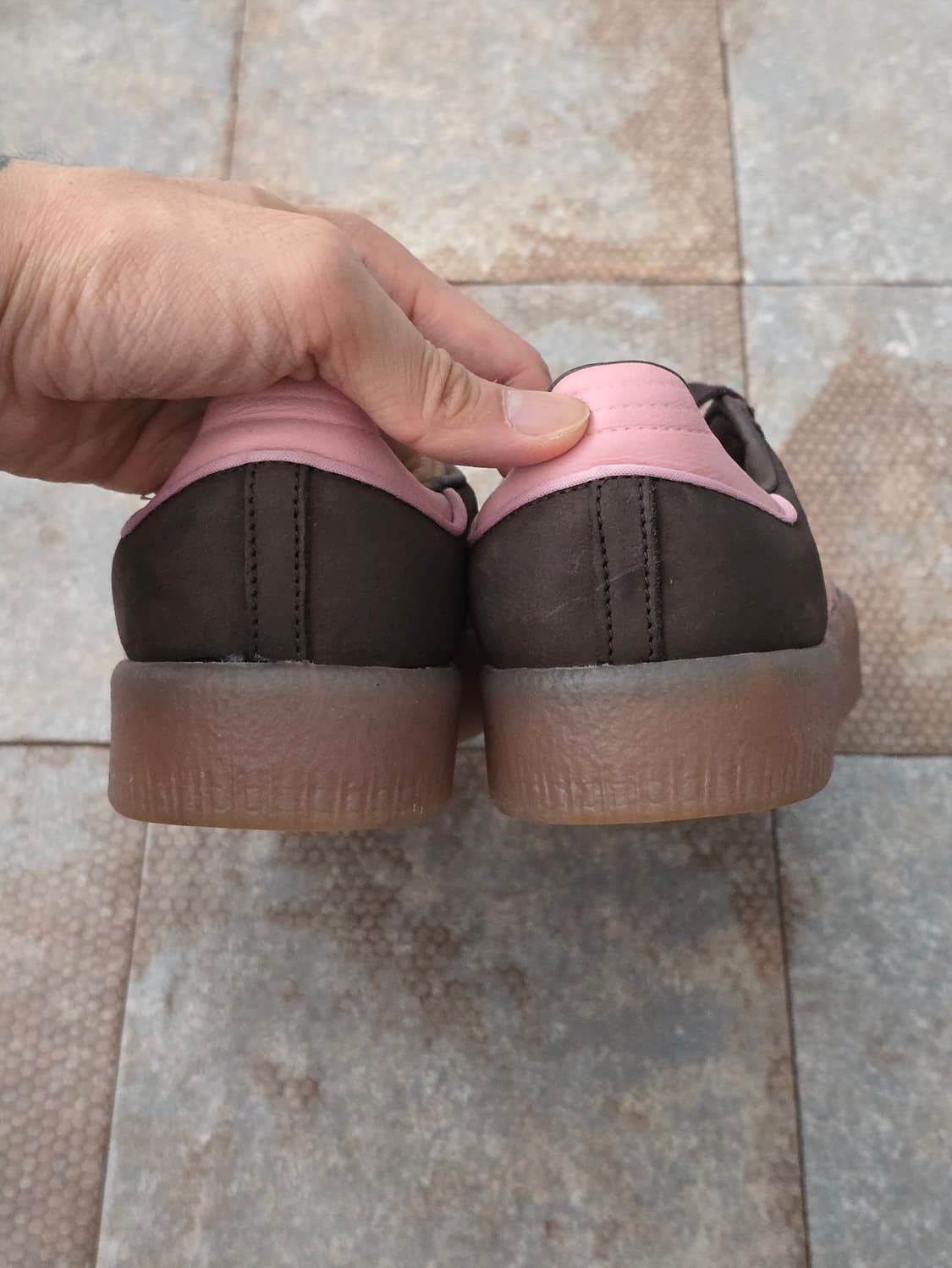 (240)아디다스 삼바 브라운 핑크 상품이미지7