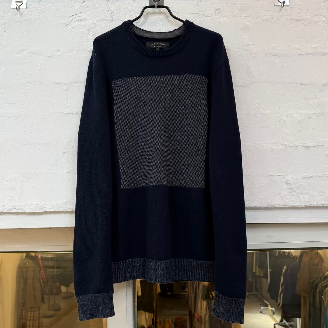Rag&Bone 래그앤본 네이비 울 니트 M 상품이미지1