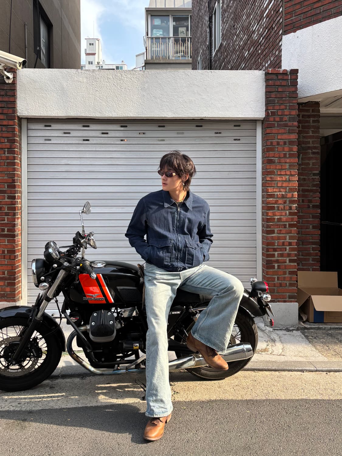 Double RL RRL 더블알엘 밀리터리 투포켓 데님자켓 상품이미지1