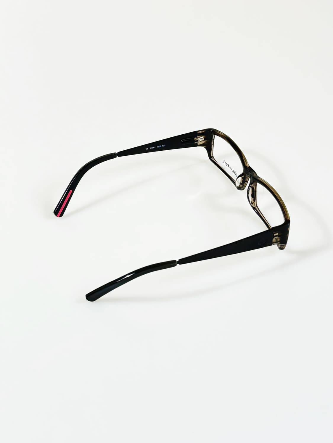 90s EDEN PARK 블랙톤 볼드 스퀘어 빈티지 안경 상품이미지4