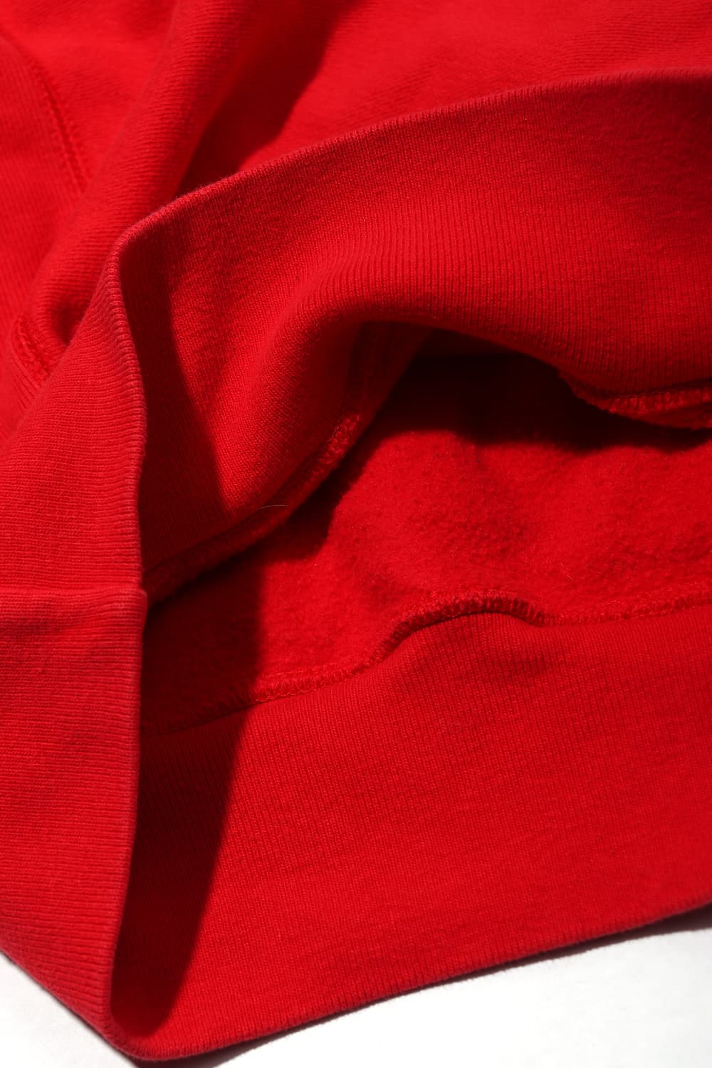 CHAMPION 리버스 위브 레드 기모 티셔츠 women XS 상품이미지7