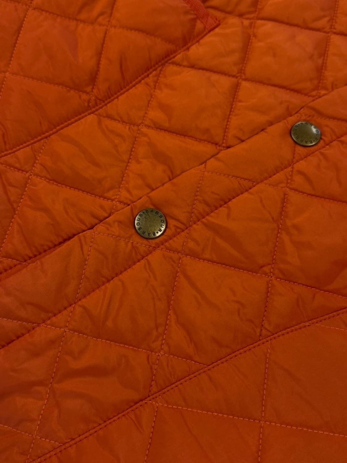바버 오렌지 퀼팅 자켓 남 95 여 66~77 상품이미지6