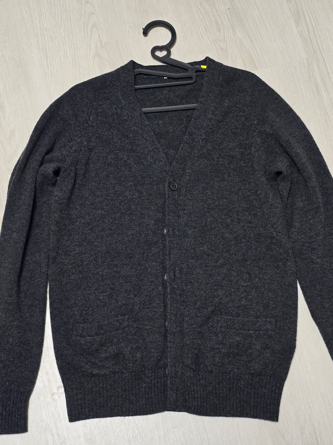 유니클로 퓨어 뉴 울 가디건 m 상품이미지3