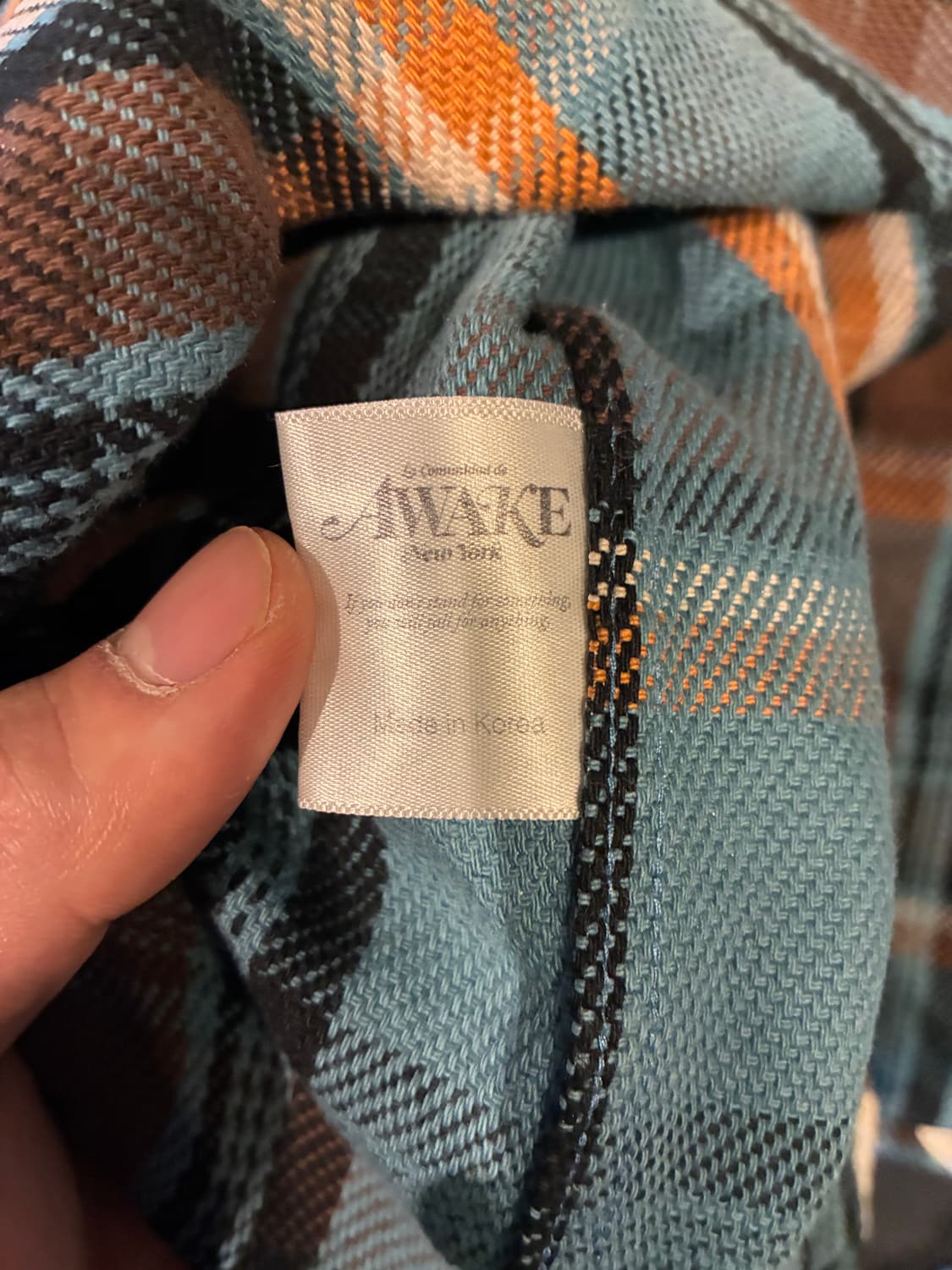 XL) 어웨이크 뉴욕 폴카도트 플란넬 셔츠 상품이미지5