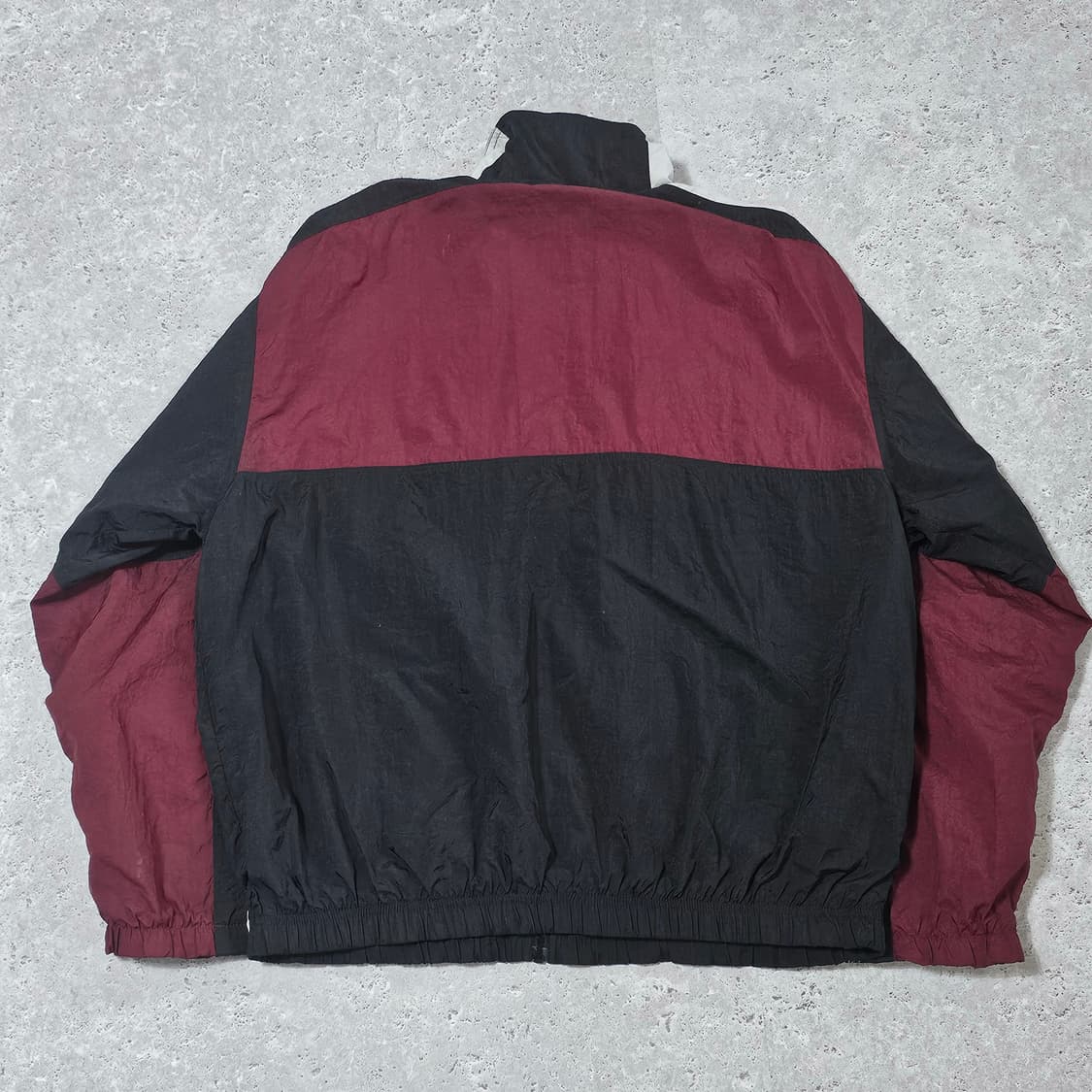 XL 나이키 90s 버건디 양팔 빅로고 배색 바람막이 자켓 상품이미지5