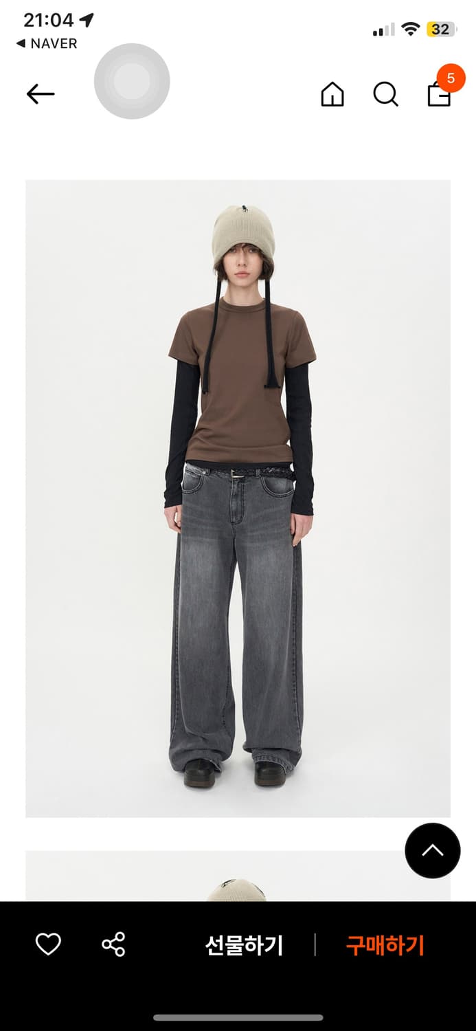 인사일런스 우먼 로우웨이스트 데님 상품이미지1