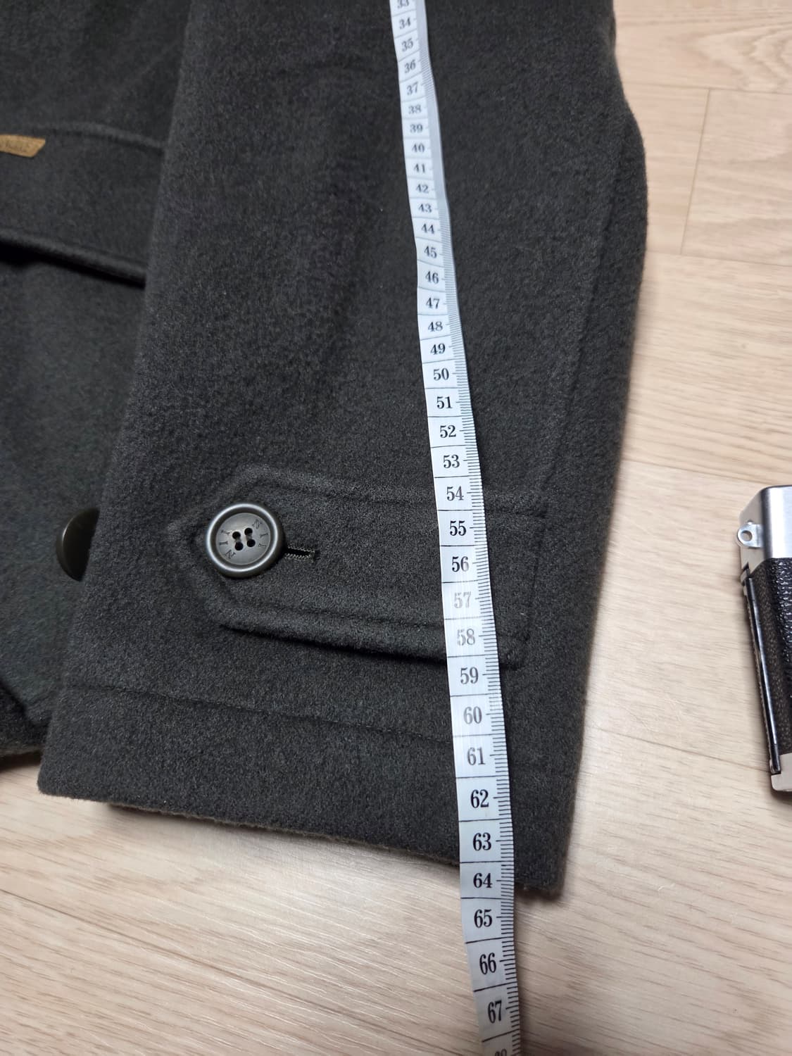 NII 더플코트 떡볶이 코트 딥그린 울코트 상품이미지8