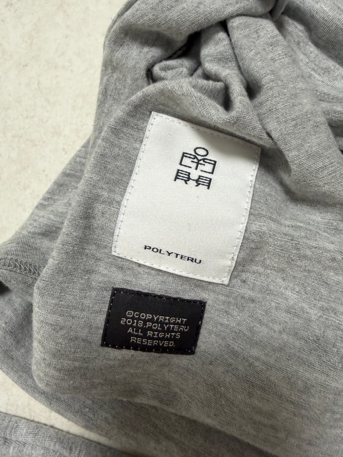 [3] 폴리테루 터틀넥 슬리브 멜란지 그레이 상품이미지3