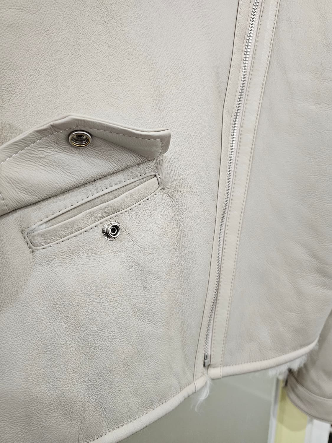 Sheepskin&Fur 라이더 자켓 상품이미지5