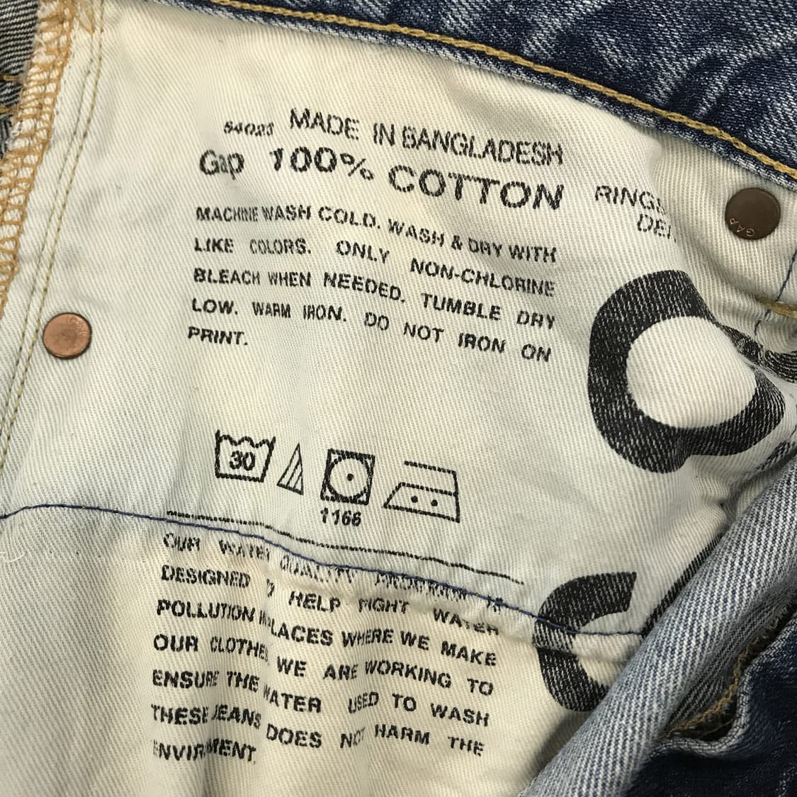 GAP 갭 슬림스트레이트핏 청바지 [36인치] 상품이미지7