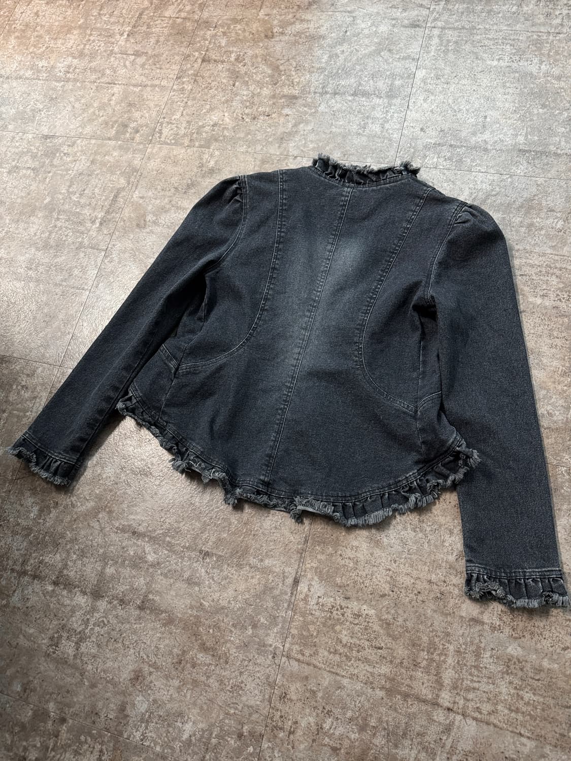 프릴 데님 자켓 상품이미지7