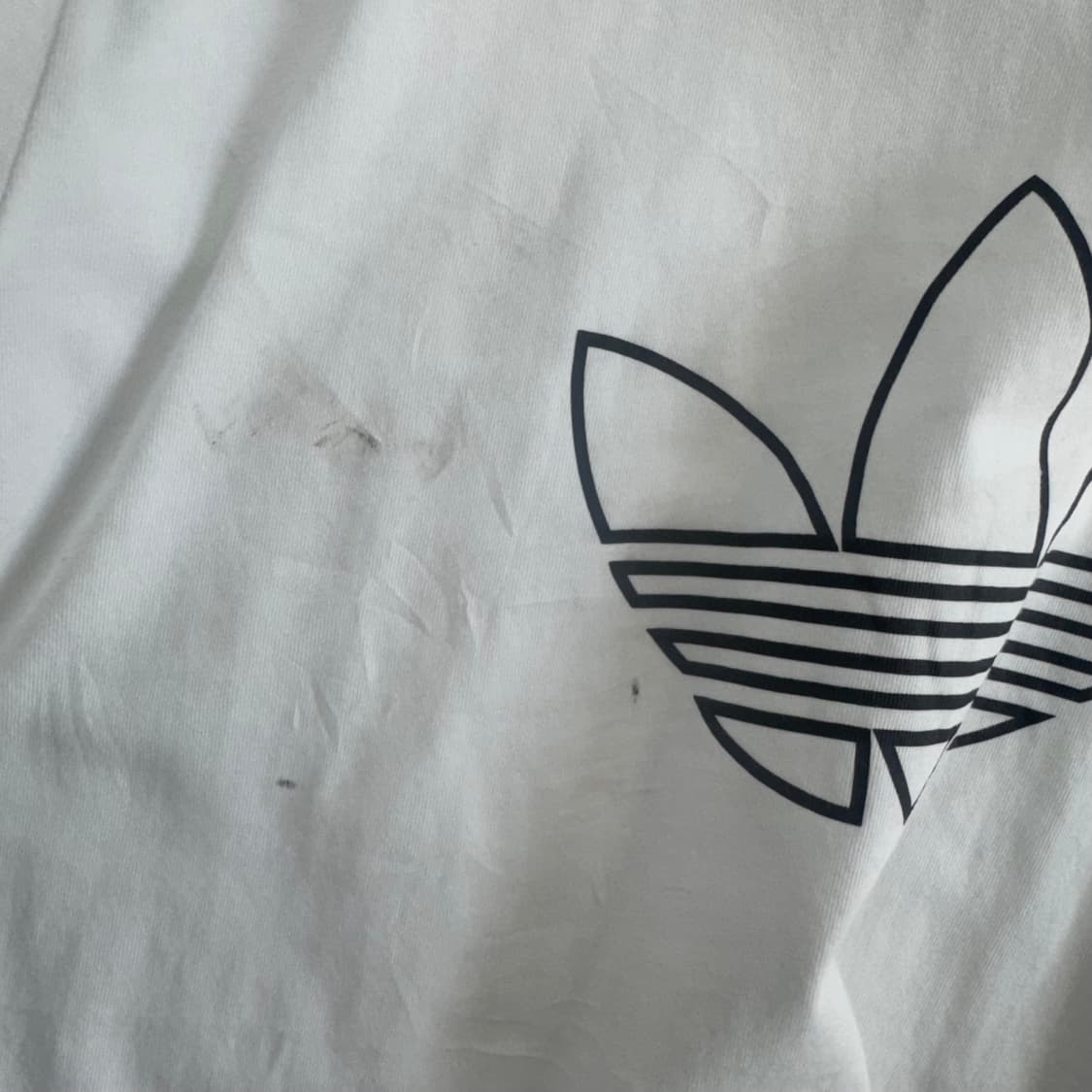 Adidas 아디다스 빅 파이어 로고 화이트 반팔 상품이미지7