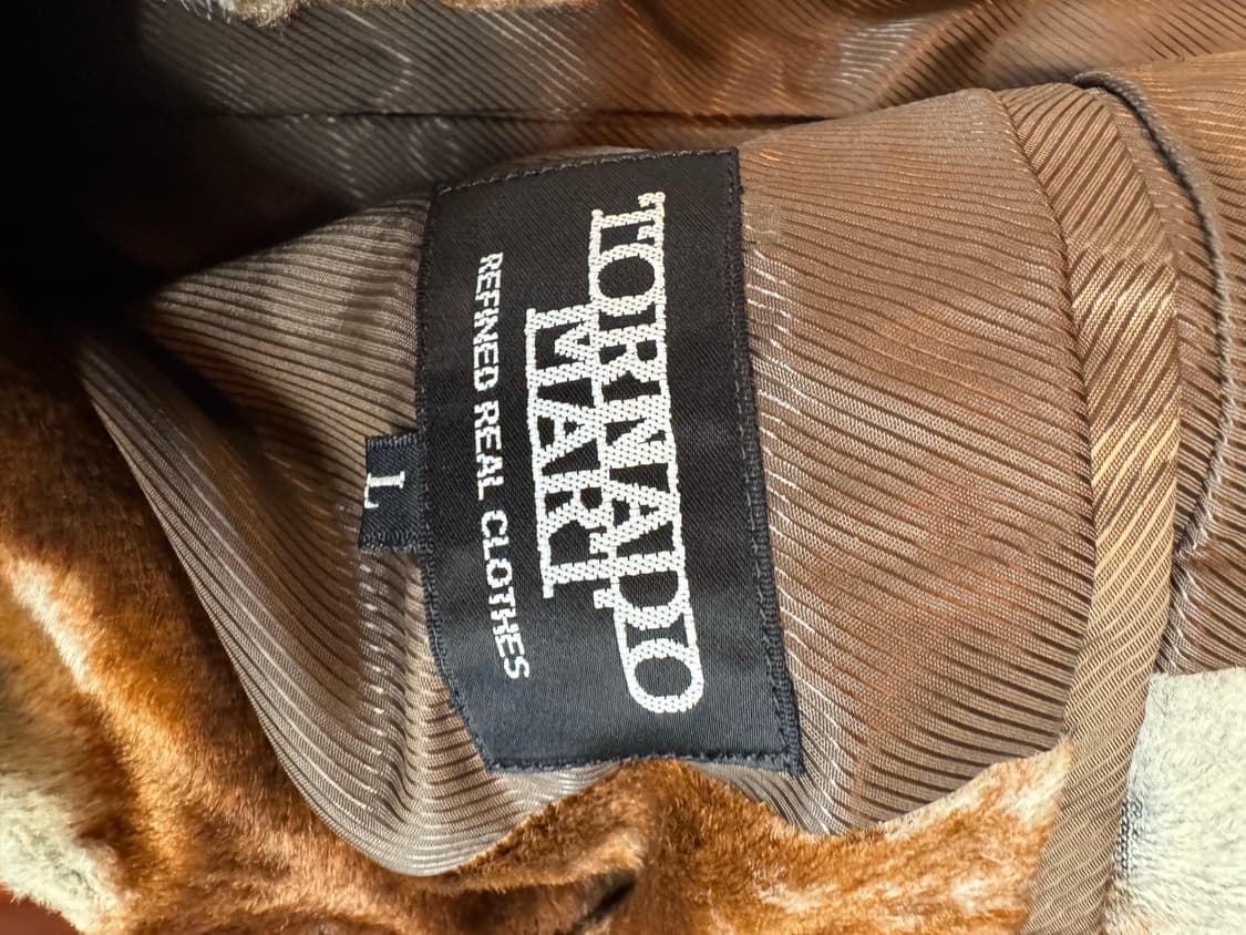 토네이도 마트 카우 패턴 블레이저 가죽자켓 상품이미지5